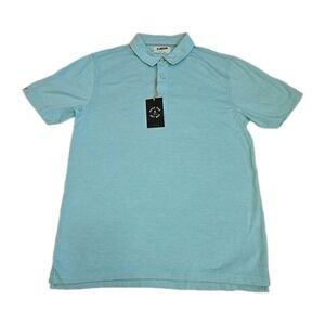 LinkSoul Shirt‎ Mens Small Wintergreen Striped Avila  Golf Casual Polo LS121